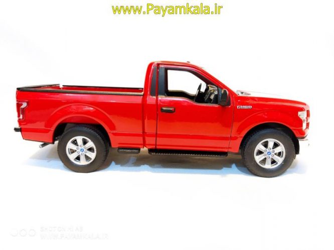 ماکت ماشین فلزی وانت فورد(1:24)(FORD F-150 REGULAR CAB 2015 BY WELLY) قرمز