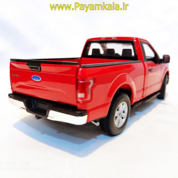 ماکت ماشین فلزی وانت فورد(1:24)(FORD F-150 REGULAR CAB 2015 BY WELLY) قرمز