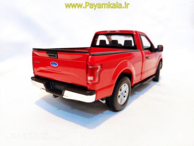 ماکت ماشین فلزی وانت فورد(1:24)(FORD F-150 REGULAR CAB 2015 BY WELLY) قرمز