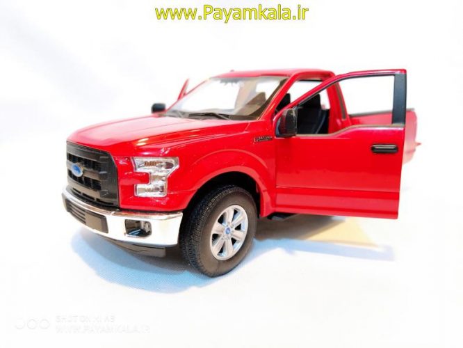 ماکت ماشین فلزی وانت فورد(1:24)(FORD F-150 REGULAR CAB 2015 BY WELLY) قرمز