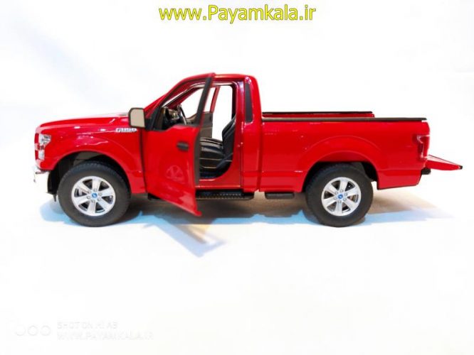 ماکت ماشین فلزی وانت فورد(1:24)(FORD F-150 REGULAR CAB 2015 BY WELLY) قرمز