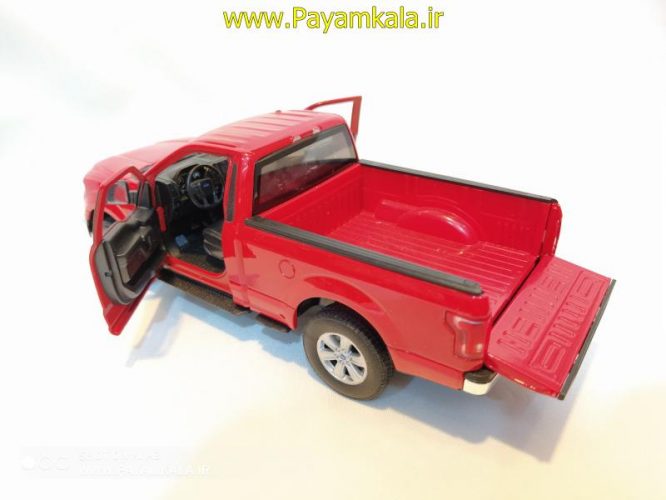 ماکت ماشین فلزی وانت فورد(1:24)(FORD F-150 REGULAR CAB 2015 BY WELLY) قرمز