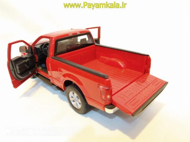 ماکت ماشین فلزی وانت فورد(1:24)(FORD F-150 REGULAR CAB 2015 BY WELLY) قرمز