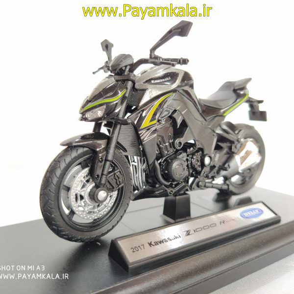 ماکت فلزی موتورسیکلت کاوازاکی(KAWASAKI Z1000 R 2017 BY WELLY)(1/18)