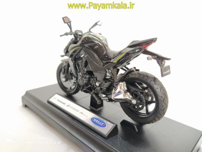 ماکت فلزی موتورسیکلت کاوازاکی(KAWASAKI Z1000 R 2017 BY WELLY)(1/18)