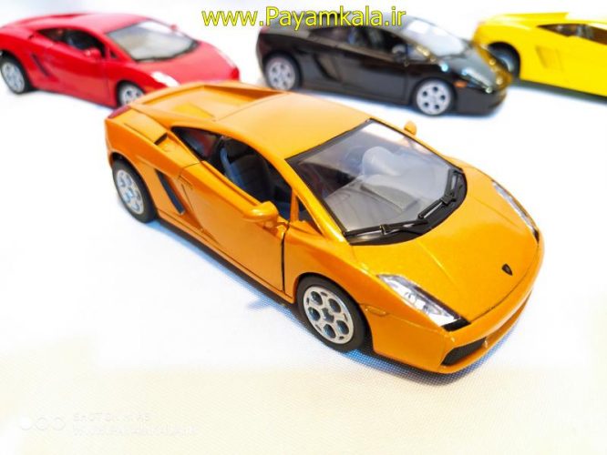 ماشین فلزی لامبورگینی (LAMBORGHINI GALLARDO BY KINSMART) نارنجی