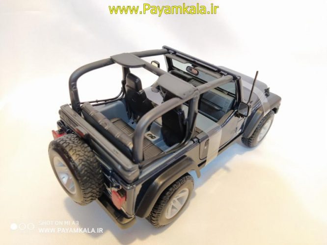 ماکت جیپ (1:18)(JEEP WRANGLER RUBICON BY MAISTO) سرمه ای