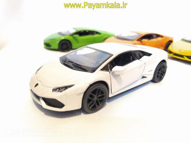 ماشین فلزی لامبورگینی هوراکان (LAMBORGHINI HURACAN LP610-4 BY KINSMART)سفید