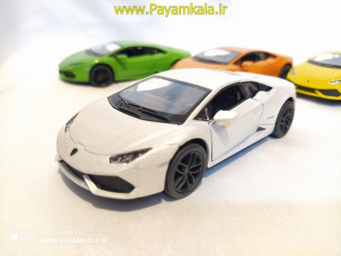 ماشین فلزی لامبورگینی هوراکان (LAMBORGHINI HURACAN LP610-4 BY KINSMART)سفید