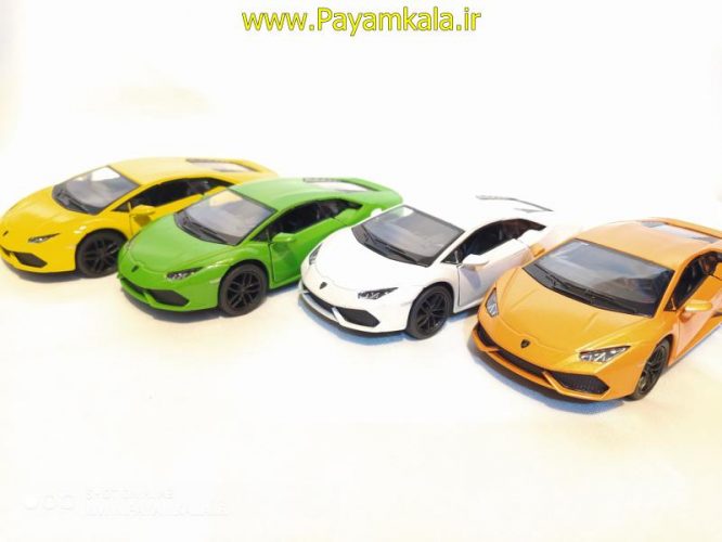 ماشین فلزی لامبورگینی هوراکان (LAMBORGHINI HURACAN LP610-4 BY KINSMART)سفید