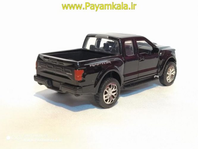 (جعبه دار) ماکت وانت فورد (FORD F-150 RAPTOR 2017 BY JADA)مشکی