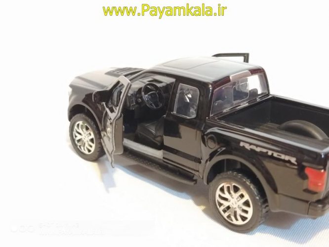 (جعبه دار) ماکت وانت فورد (FORD F-150 RAPTOR 2017 BY JADA)مشکی