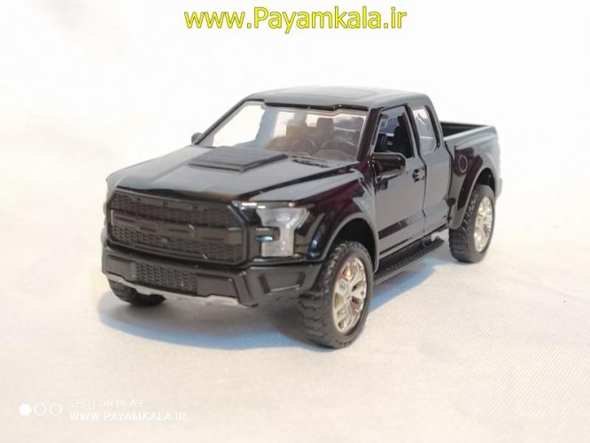 (جعبه دار) ماکت وانت فورد (FORD F-150 RAPTOR 2017 BY JADA)مشکی