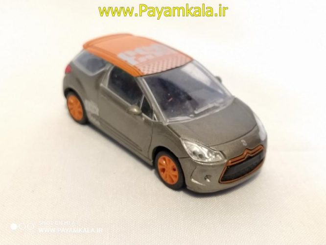 ماکت مینیاتوری سیتروئن (1:64)(CITROEN DS3 BY NOREV) نوک مدادی- نارنجی