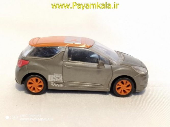 ماکت مینیاتوری سیتروئن (1:64)(CITROEN DS3 BY NOREV) نوک مدادی- نارنجی