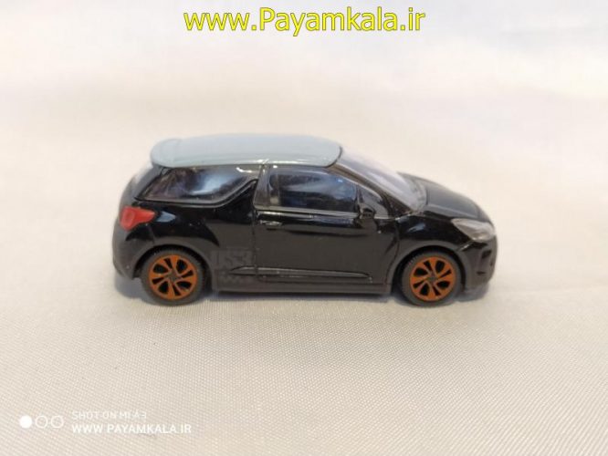 ماکت مینیاتوری سیتروئن (1:64)(CITROEN DS3 BY NOREV)مشکی-آبی