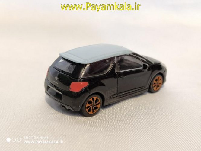 ماکت مینیاتوری سیتروئن (1:64)(CITROEN DS3 BY NOREV)مشکی-آبی