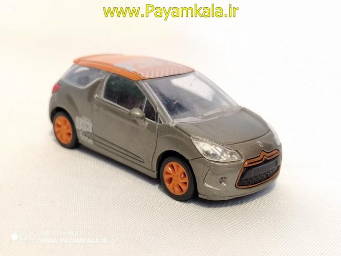 ماکت مینیاتوری سیتروئن (1:64)(CITROEN DS3 BY NOREV) نوک مدادی- نارنجی