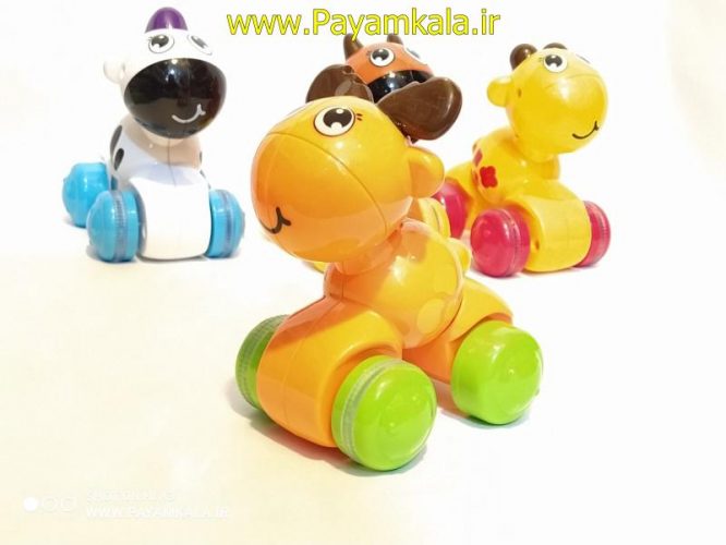 اسباب بازی حیوانات سرعتی نشکن نارنجی(HONZHI TOYS) طرح 04