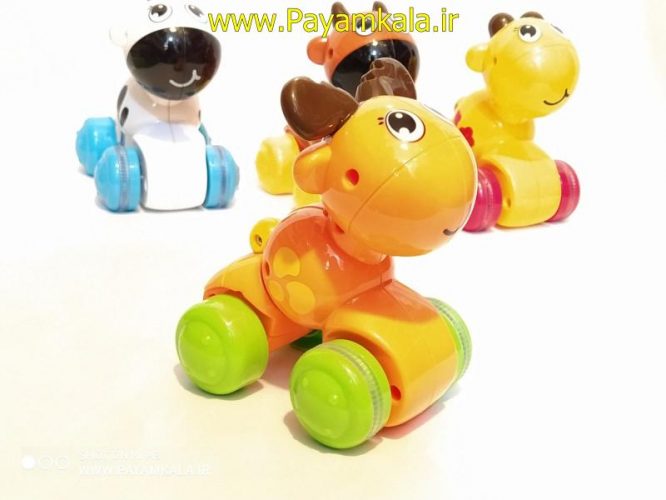 اسباب بازی حیوانات سرعتی نشکن نارنجی(HONZHI TOYS) طرح 04