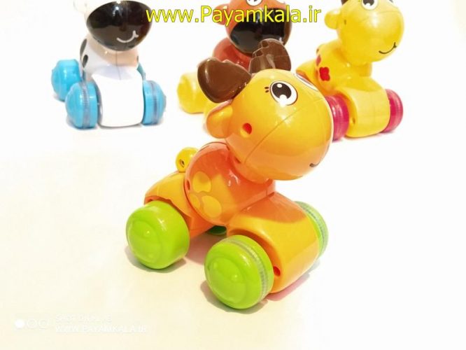 اسباب بازی حیوانات سرعتی نشکن نارنجی(HONZHI TOYS) طرح 04