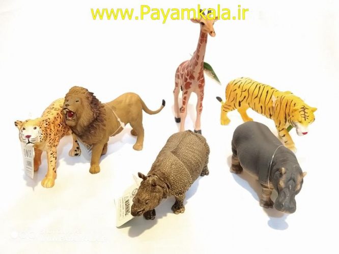 اسباب بازی ست 6 عددی فیگور حیوانات وحشی(ANIMAL KINGDOM)