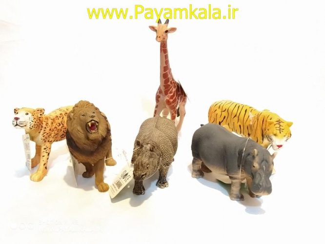 اسباب بازی ست 6 عددی فیگور حیوانات وحشی(ANIMAL KINGDOM)