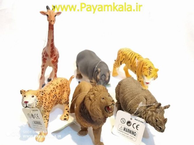 اسباب بازی ست 6 عددی فیگور حیوانات وحشی(ANIMAL KINGDOM)