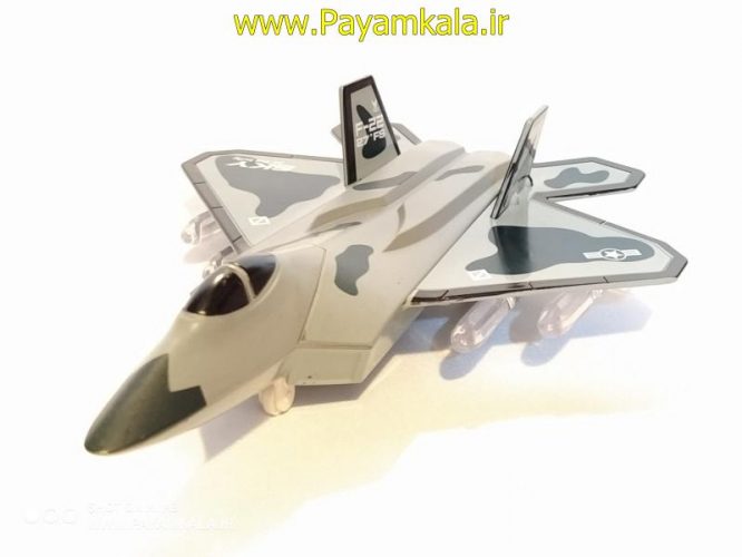 ماکت هواپیما جنگنده (F-22 BY WEI DI) طوسی