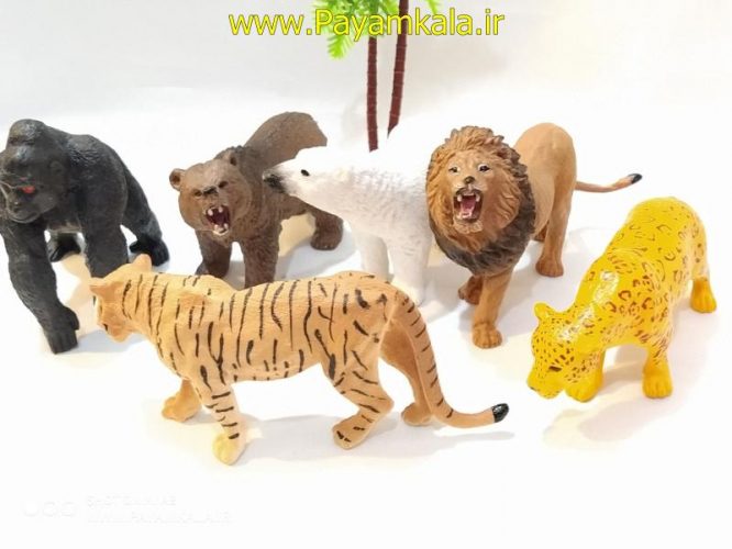 بسته کیسه ی 7 عددی حیوانات مارک ( ANIMAL KINGDOM) طرح 2