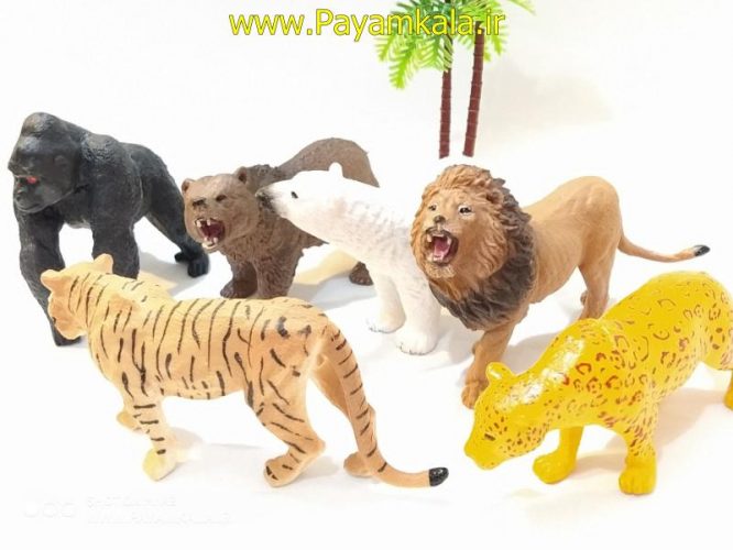 بسته کیسه ی 7 عددی حیوانات مارک ( ANIMAL KINGDOM) طرح 2