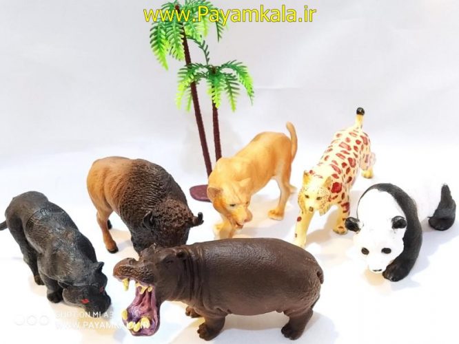 بسته کیسه ی 7 عددی حیوانات مارک ( ANIMAL KINGDOM) طرح 1