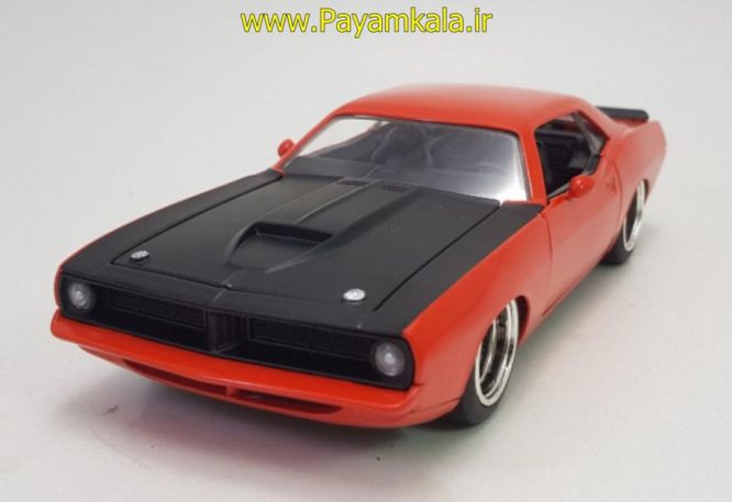 ماکت فلزی 1:24 پلیموت باراکودا (PLYMOUTH BARRACUDA 1973 BY JADA)