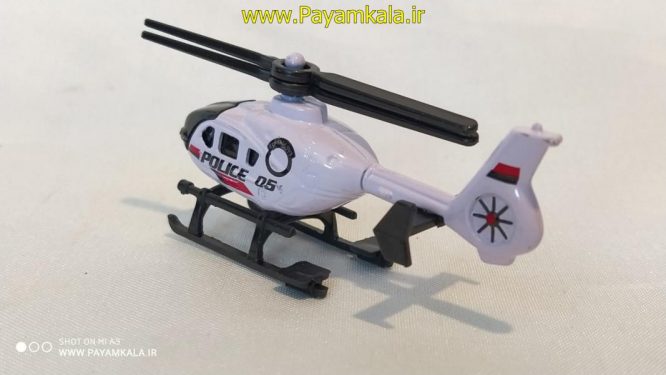 ماکت مینیاتوری هلیکوپتر پلیس (TH7629) سفید