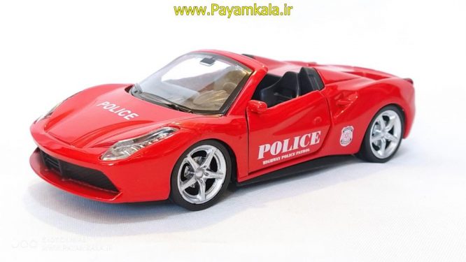 Police Ferrari toy car (3320YT) red