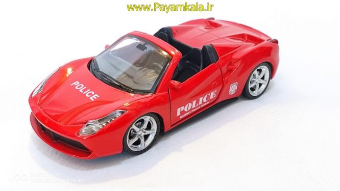 Police Ferrari toy car (3320YT) red