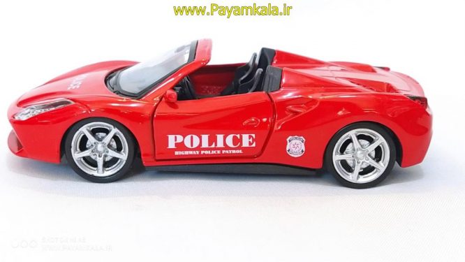 Police Ferrari toy car (3320YT) red