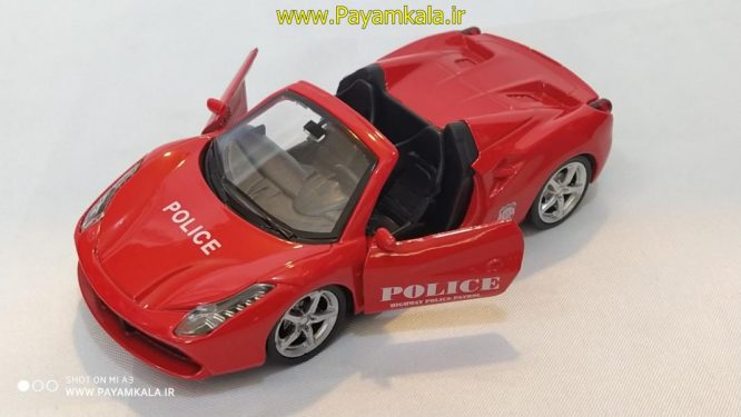 Police Ferrari toy car (3320YT) red