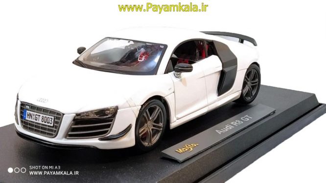 ماکت آئودی (Audi R8 GT BY MAISTO 1:18) سفید