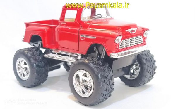 اسباب بازی وانت شورلت چرخ درشت(CHEVY STEPSIDE KINSMART(39812 قرمز