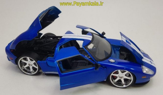 ماکت فلزی 1:24 فورد (FORD GT-2005 BY JADA) آبی