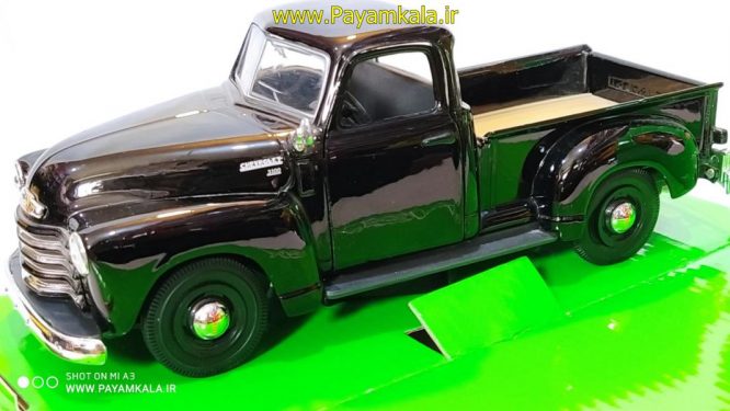 ماکت وانت شورلت 1:24 (CHEVROLET 3100 BY WELLY) مشکی