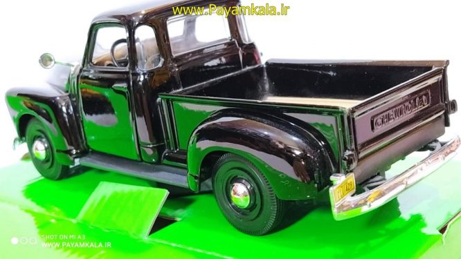 ماکت وانت شورلت 1:24 (CHEVROLET 3100 BY WELLY) مشکی