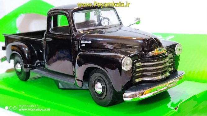 ماکت وانت شورلت 1:24 (CHEVROLET 3100 BY WELLY) مشکی