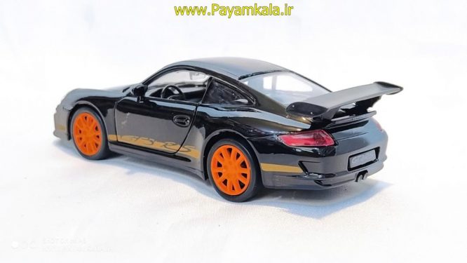 ماشین فلزی پورشه(PORSCHE 911 (997)GT3 RS BY WELLY) مشکی