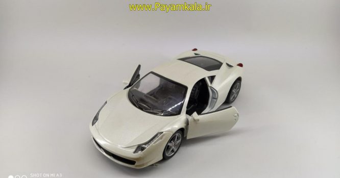 ماکت فلزی فراری 1:24 (DIECAST METAL) سفید