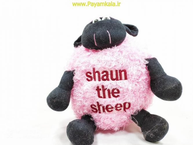 عروسک پولیشی بره ناقلا سایز متوسط (SHAUN THE SHEEP 1290) صورتی