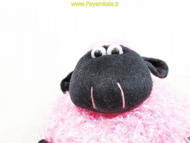 عروسک پولیشی بره ناقلا سایز متوسط (SHAUN THE SHEEP 1290) صورتی