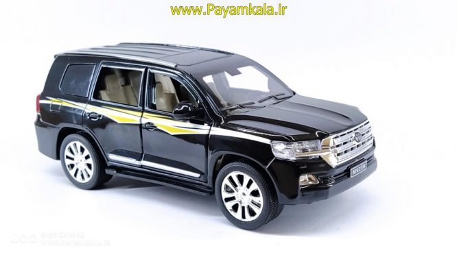 ماکت فلزی تویوتا لندکروز (TOYOTA LANDCRUISER BY XLG) (1:24) مشکی