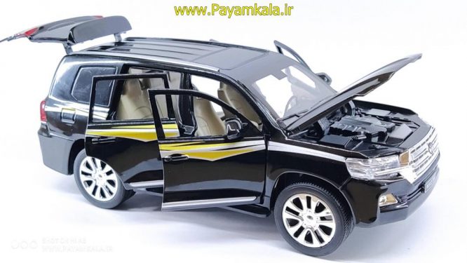 ماکت فلزی تویوتا لندکروز (TOYOTA LANDCRUISER BY XLG) (1:24) مشکی